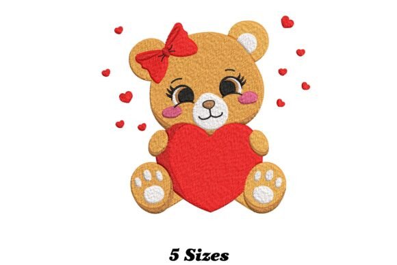 Adorable Teddy Bear: A Thoughtful Embroidery Design for Meaningful Gifts