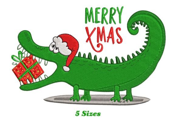 Alligator Merry Christmas