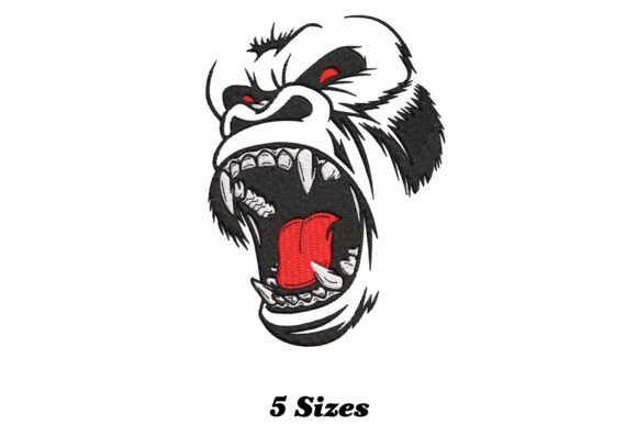 Angry Gorilla Face Embroidery Review