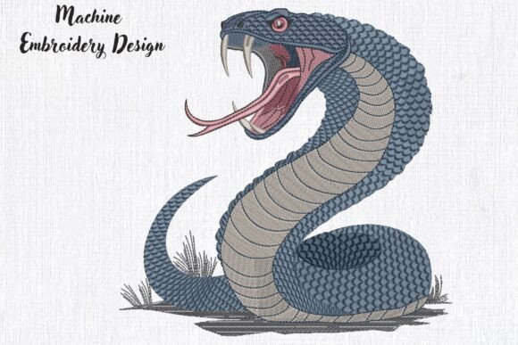 Blue Aggressive Snake Reptile Animals