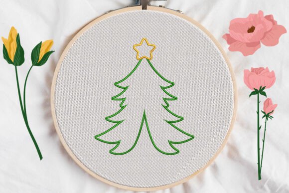 Christmas Tree Embroidery1