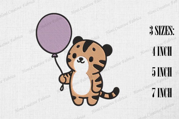 Cute Tiger with Balloon