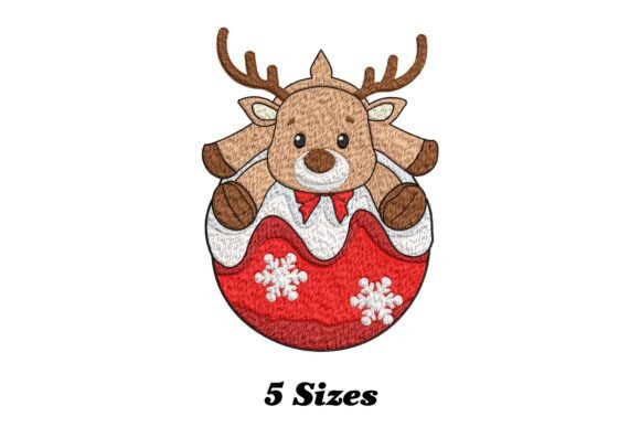 Deer Christmas: A Charming Woodland Embroidery Design for Personalized Gifts