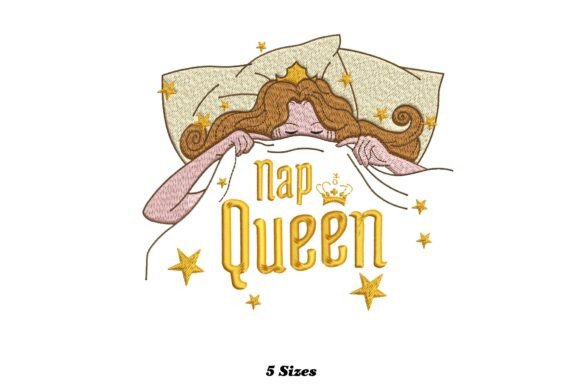 Funny Nap Queen: A Seasonal Embroidery Gem