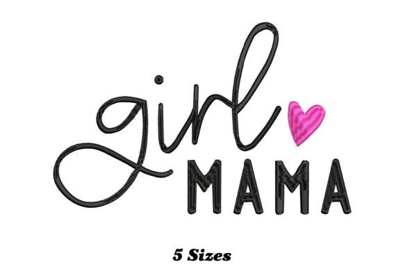 Girl Mama: A Whimsical, Warm Embroidery Design That Feels Like Home