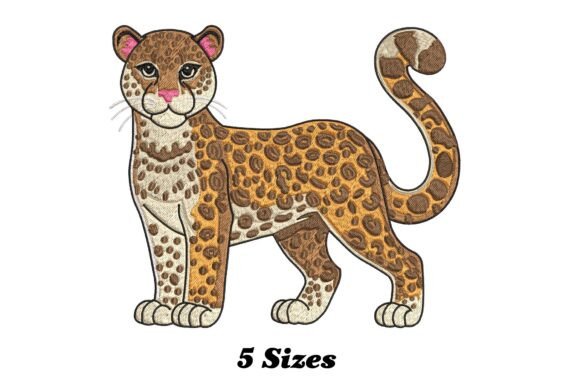 Leopard: A Playful, Polished Embroidery Design for Meaningful Gifts