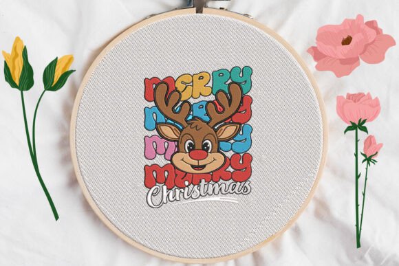 Merry Christmas Funny Reindeer