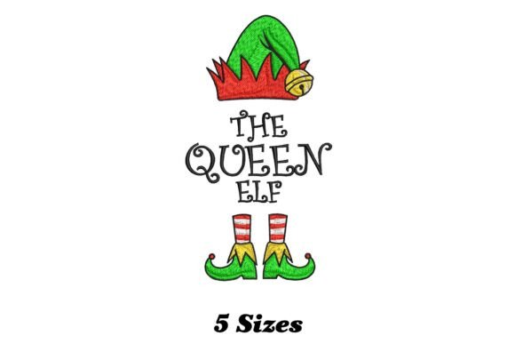 Queen Elf Christmas: A Playful, Gift-Ready Embroidery Design