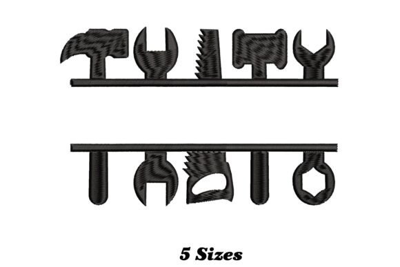Tools Split Name Monogram